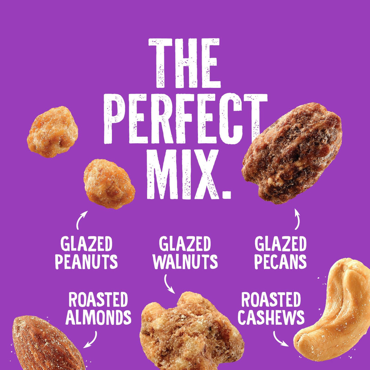 Emerald Salty Sweet Mixed Nuts glazed walnuts ideal for sharing at gatherings.