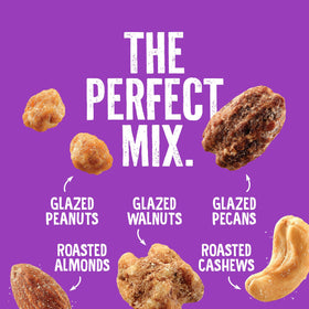 Emerald Salty Sweet Mixed Nuts glazed walnuts ideal for sharing at gatherings.