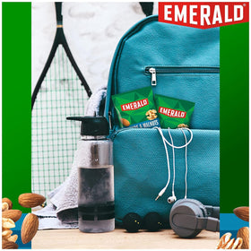 Emerald unsalted almond-walnut mix shows natural flavors without added salt.