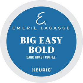 Emeril Big Easy Bold dark roast brew close-up for rich flavor