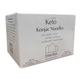 Emma Basic Shirataki Konjac noodles pack, low calorie and vegan.