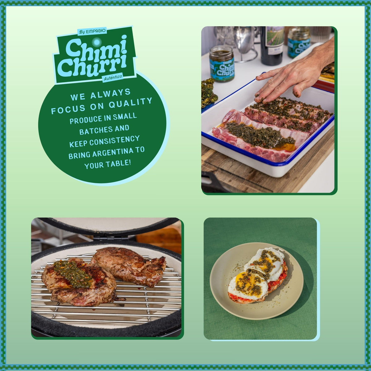 EMPACHO Chimichurri used as marinade for chicken or fish