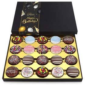 Empire Delights chocolate cookies birthday gift box presentation, ready to gift