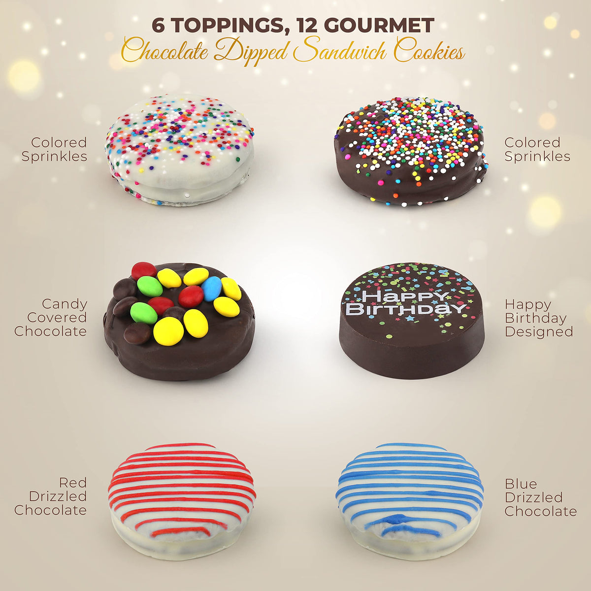 Empire Delights cookie assortment on table invites sharing and birthday moments.