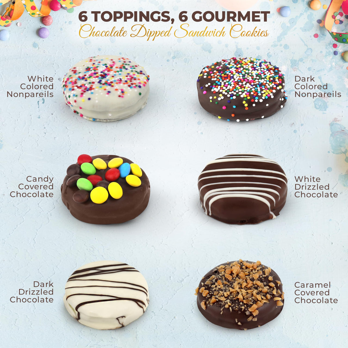 Empire Delights packaged gourmet cookie basket ready for doorstep delivery