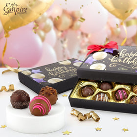 Empire Delights raspberry flavor close-up, fruity brightness enhances gifting variety.