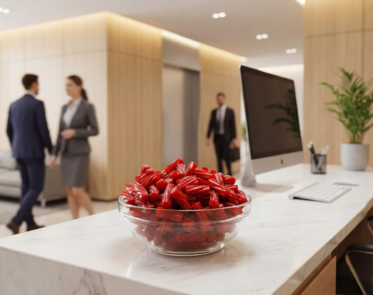 Emporium Candy cherry notes in licorice for gatherings and celebrations.