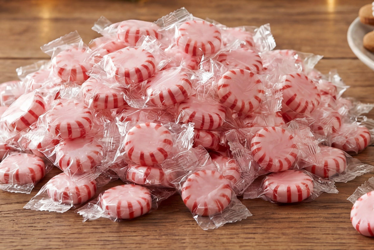 Candy bowl featuring Cinnamon Starlight, ideal for receptions and waiting rooms.