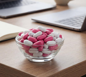 Emporium Candy pastel licorice colors create eye-catching displays.