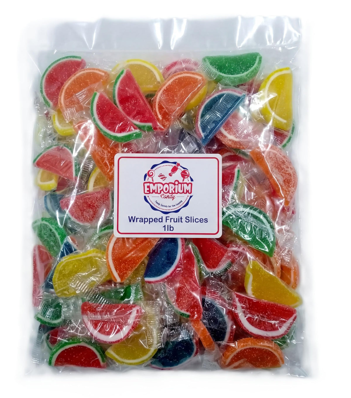 Emporium Candy Fruit Slices orange slice close-up, ideal for sharing