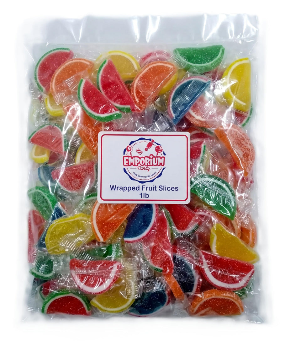 Emporium Candy Fruit Slices orange slice close-up, ideal for sharing