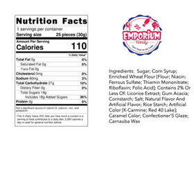 Emporium Candy freshness-sealed packaging preserves soft texture and flavor.