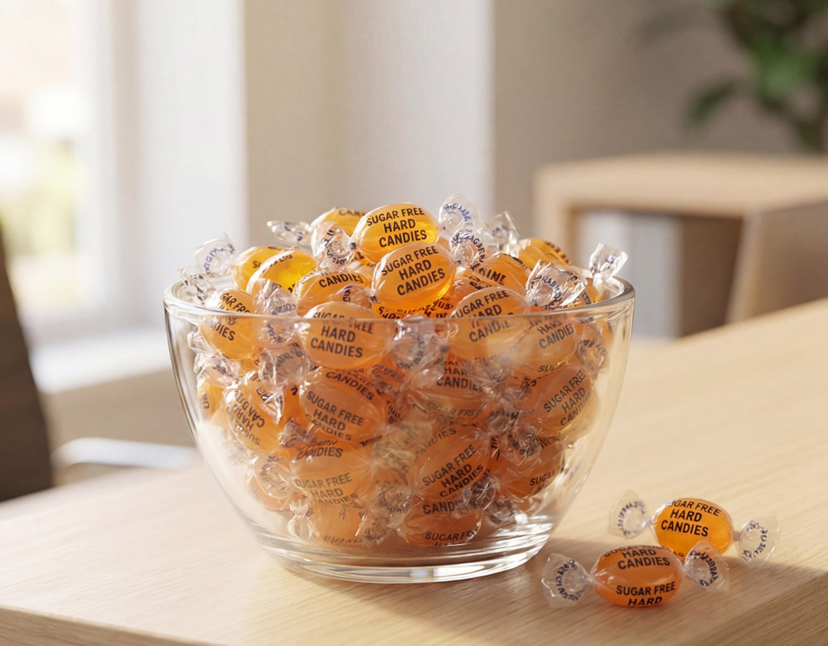 EMPORIUM CANDY individually wrapped butterscotch sweets, freshness for on-the-go.