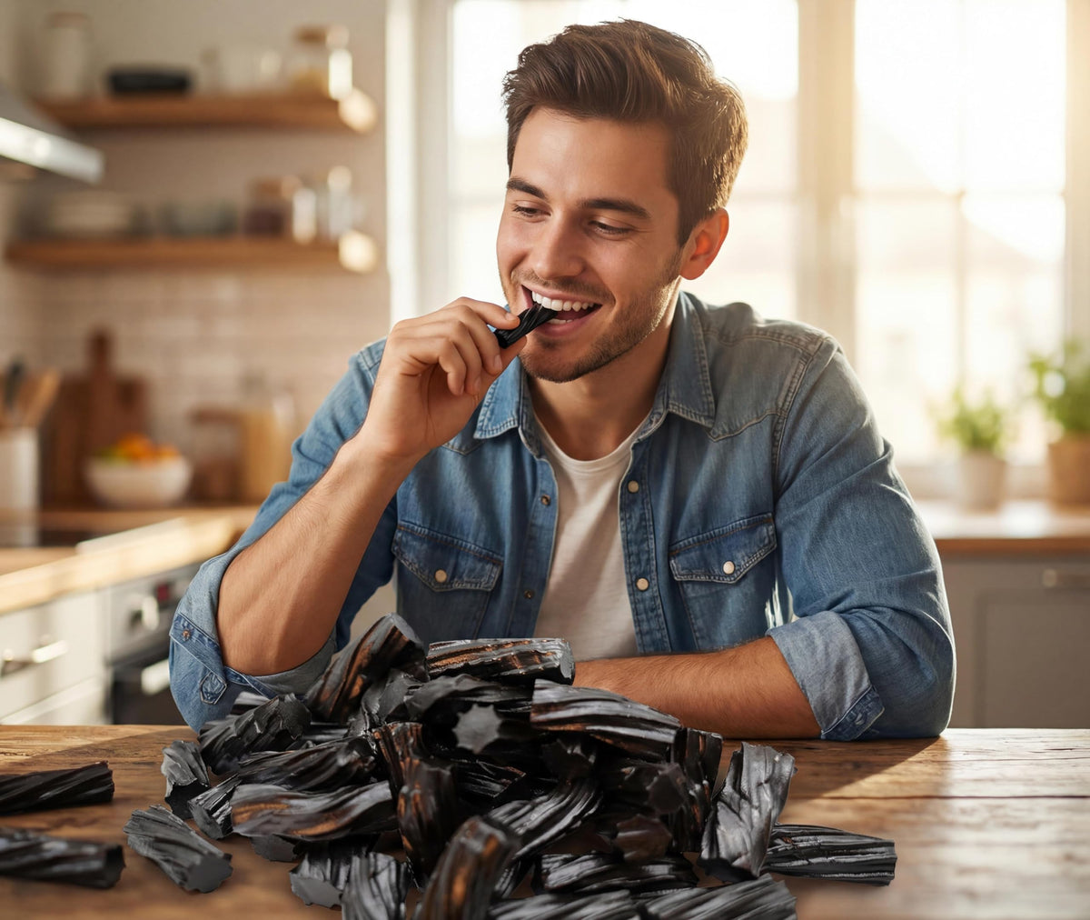 EMPORIUM CANDY Licorice bag in party bowl, ideal for gatherings