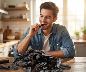 EMPORIUM CANDY Licorice bag in party bowl, ideal for gatherings