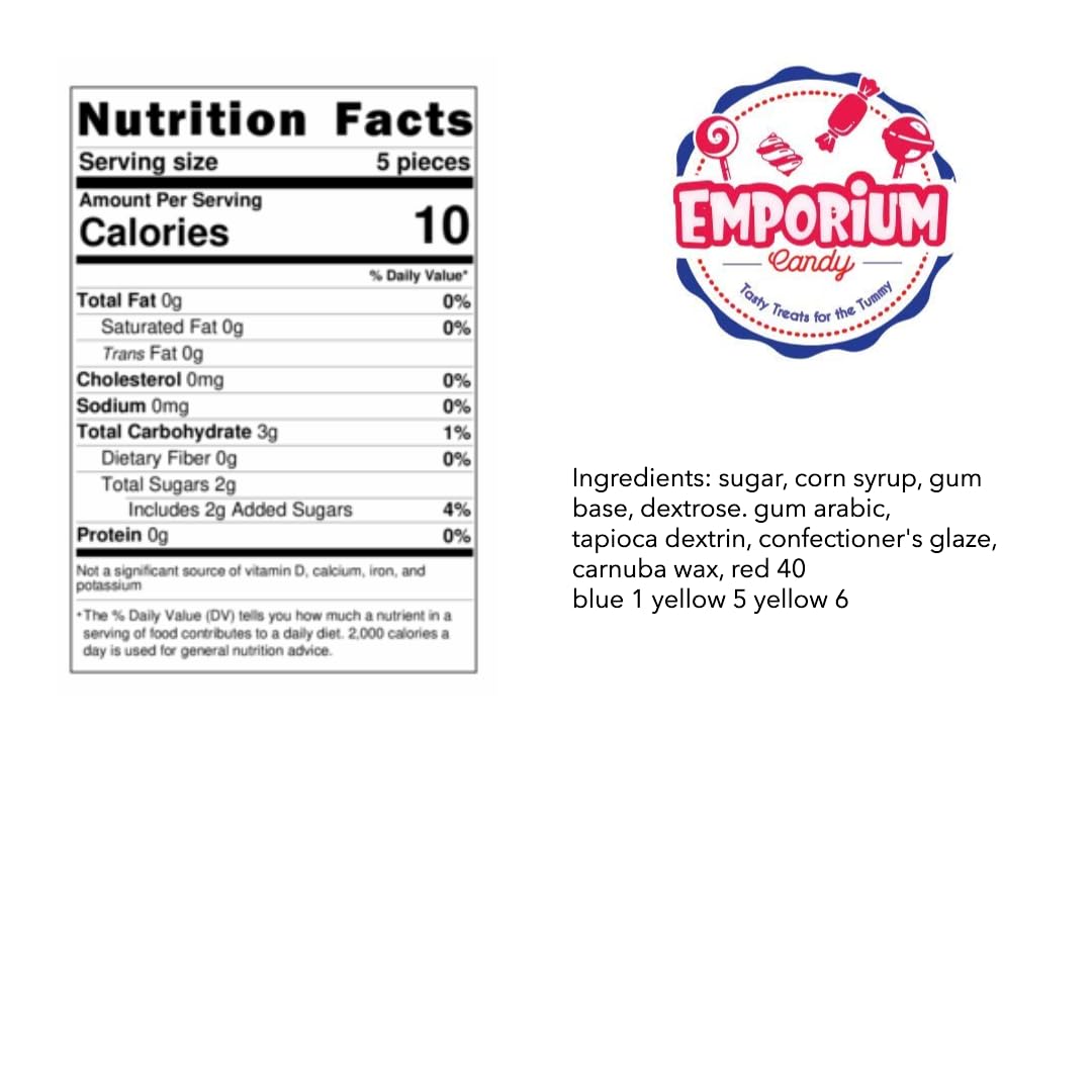 Emporium Candy Mini Chiclet Gum bulk pack for sharing.