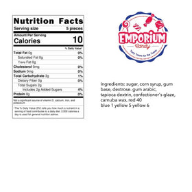 Emporium Candy Mini Chiclet Gum bulk pack for sharing.