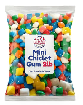 Emporium Candy Mini Chiclet Gum bulk fruit squares for parties.