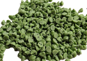 Emporium Candy Mint Baking Chips bag close-up highlighting mint-green chips for cookies