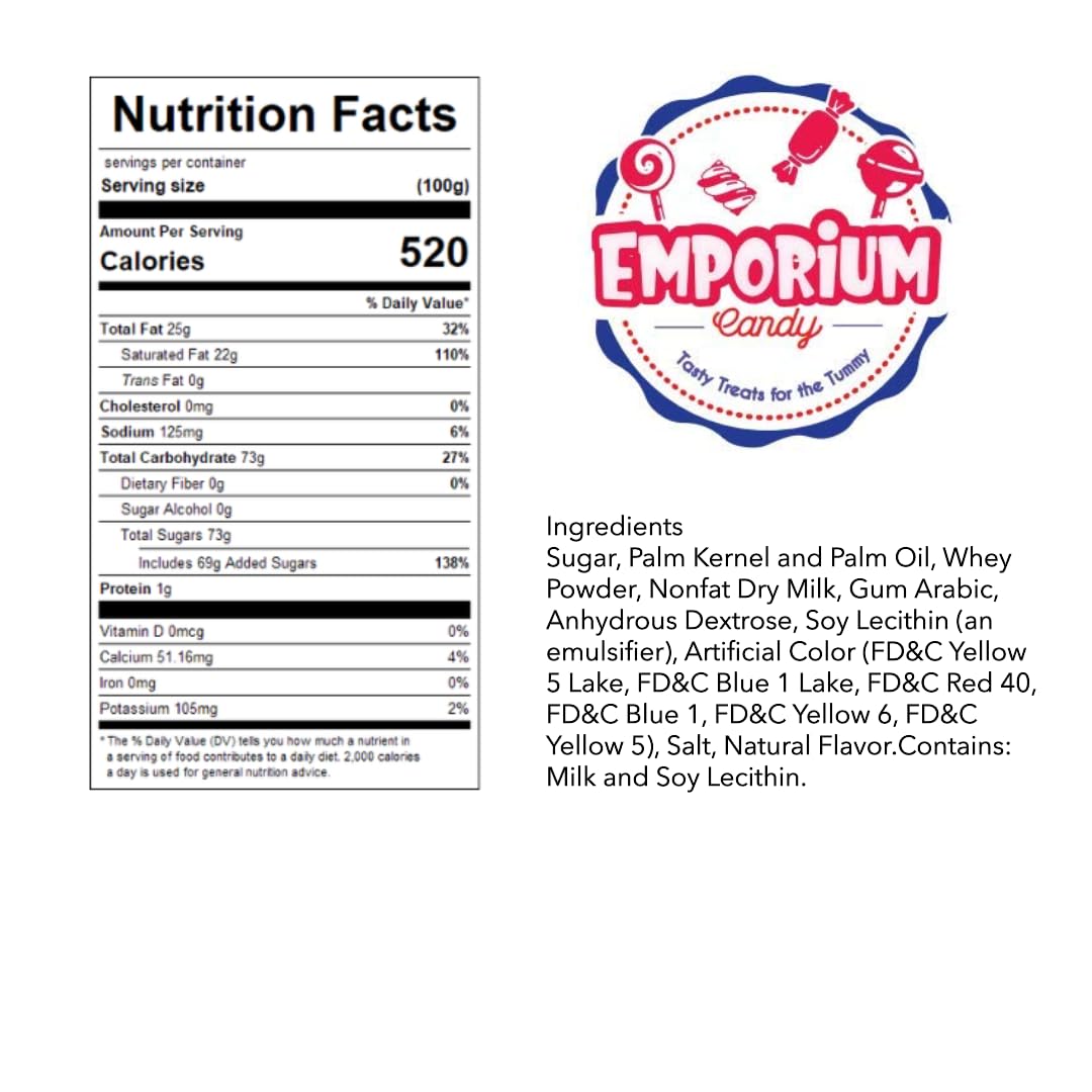 Emporium Candy Mint Baking Chips allergen note facility may process common allergens
