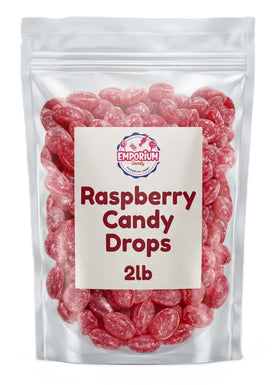 Emporium Candy Raspberry Drops in bulk 2lb bag for parties and gift giving
