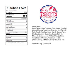 Emporium Candy Cherry Licorice Bites – easy to snack on with a tender licorice texture.