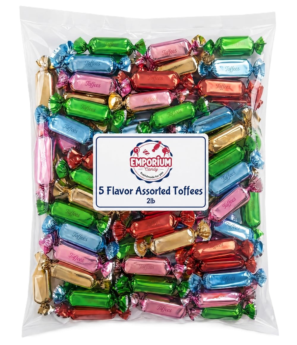 EMPORIUM CANDY Assorted Toffee box with five flavors for sharing