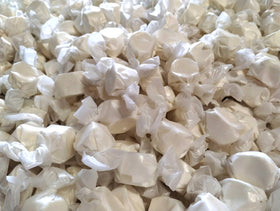 Emporium Candy Vanilla Salt Water Taffy wrapped individually for freshness and on the go