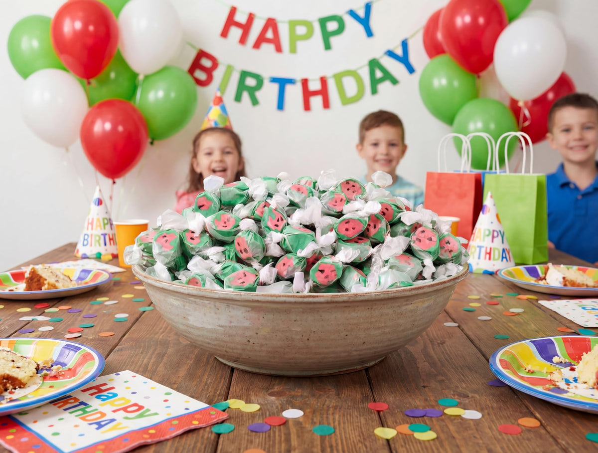 Emporium Candy Watermelon Taffy lunchbox-friendly treat in compact packaging