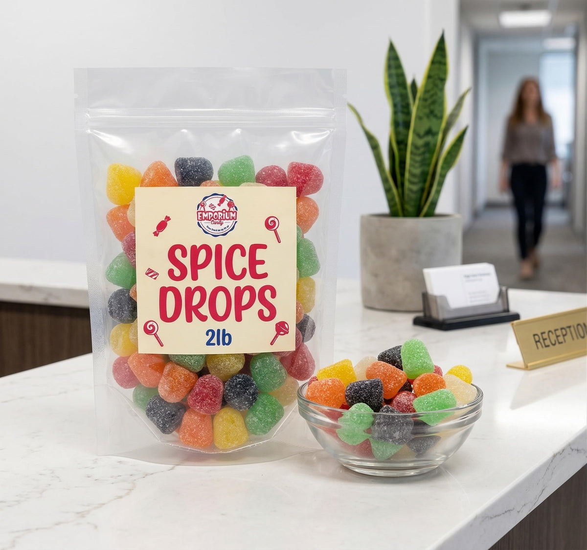 Zachary Spice Drops close-up texture with sugary sanding and soft chew
