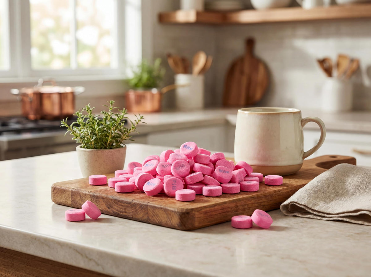 Emporium Pink Wintergreen Mints at wedding dessert table – decorative and refreshing