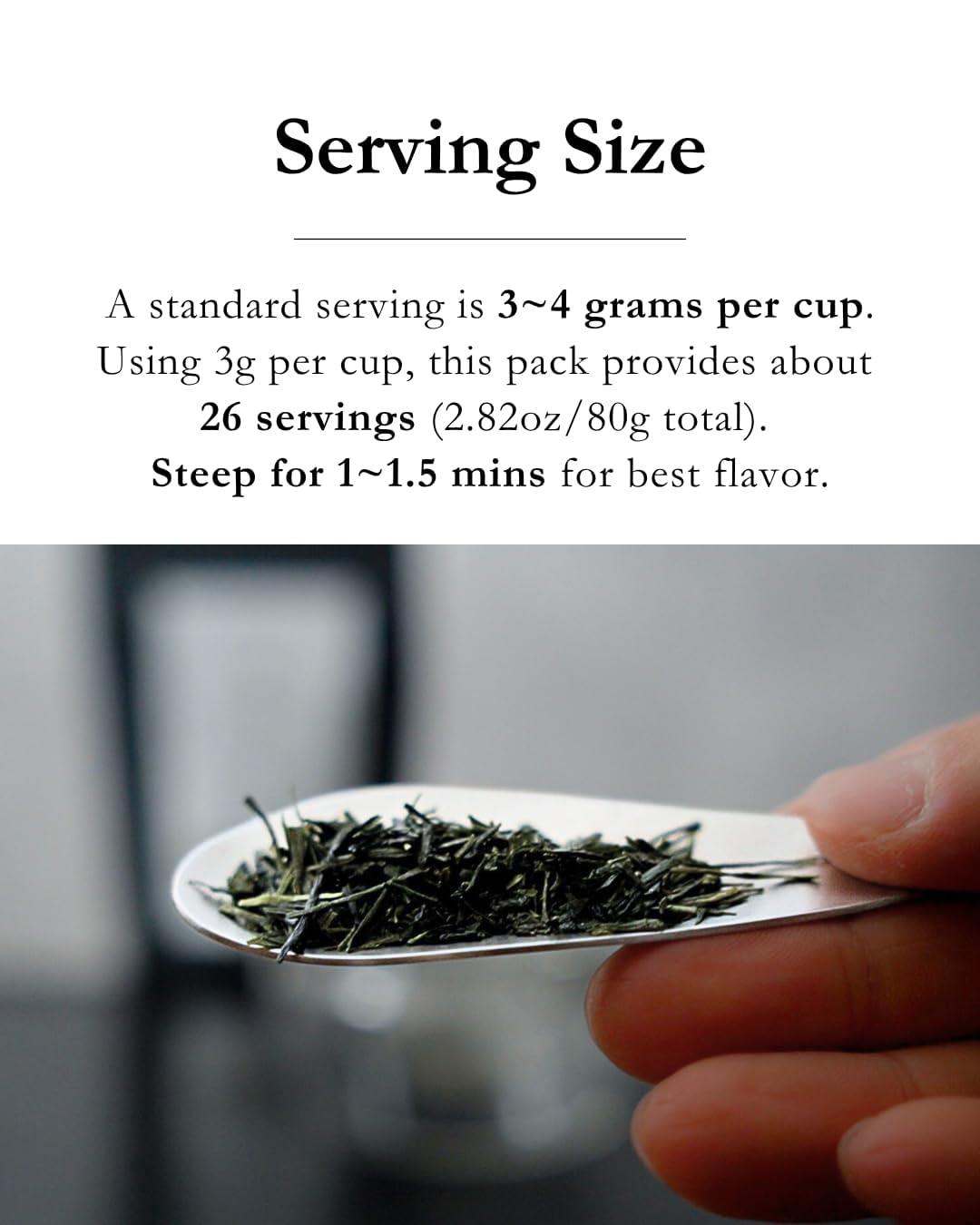 EMPTEA Sencha Mizudashi cold brew in a glass, smooth and refreshing.