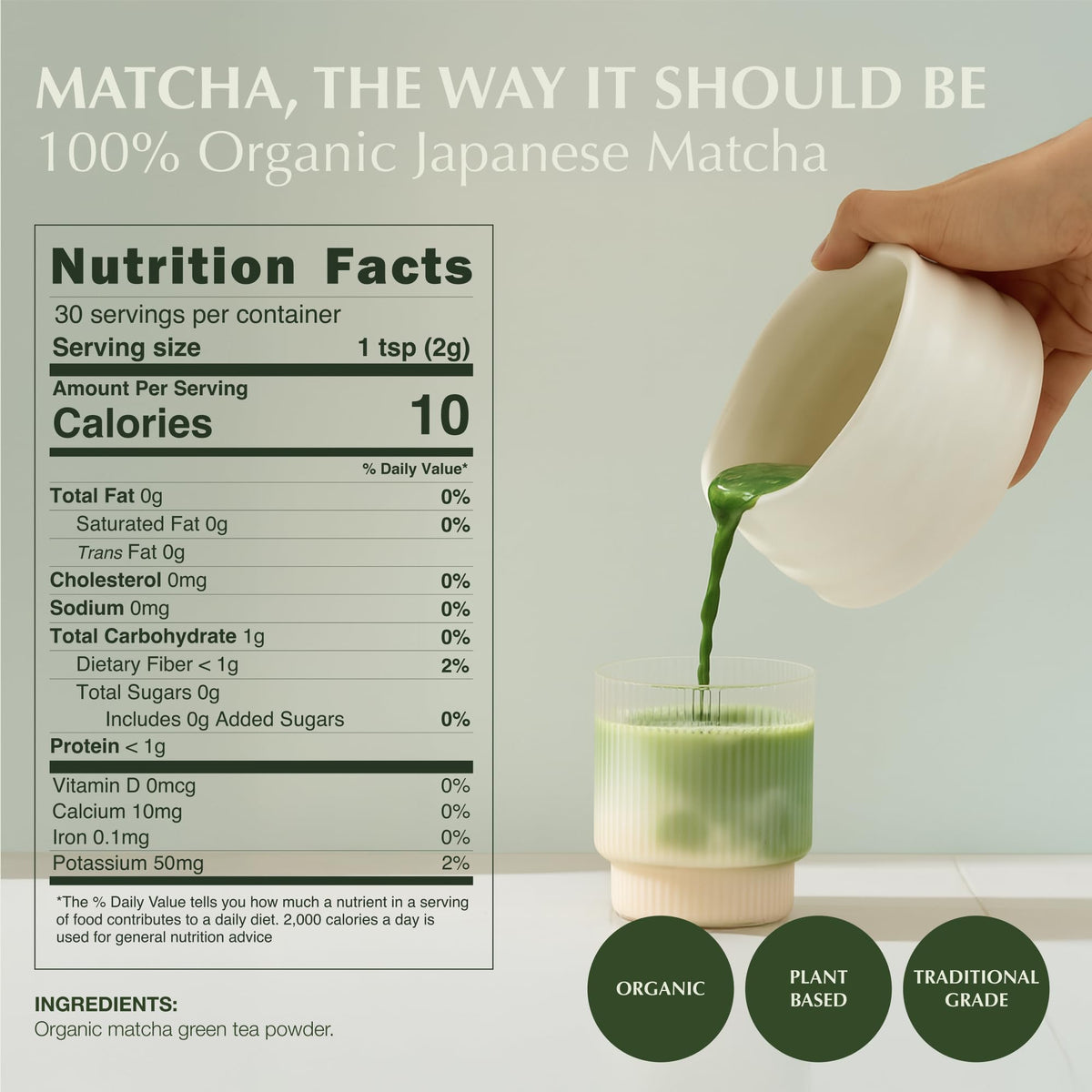 Encha matcha fine-sift texture ideal for smooth whisking
