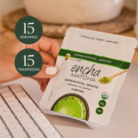 Organic and Japan-origin Encha leaves sourced from Uji farms.