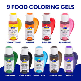 ENCO Super Red gel delivers bold color for frostings and candy.