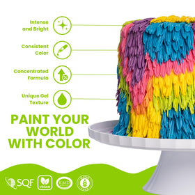 ENCO baking neon color gels application demonstrates easy integration into recipes.