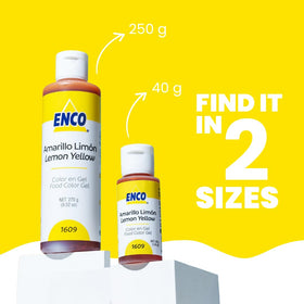 ENCO Yellow Lime gel bottle with easy-open lid for quick drops