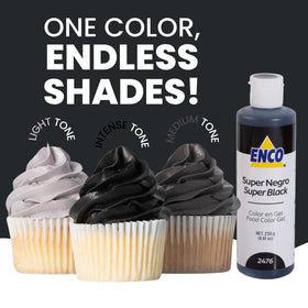 ENCO Royal icing color gel yields vivid hues for decorations.