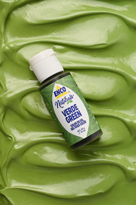 ENCO green coloring gel cap closeup for precise dosing.