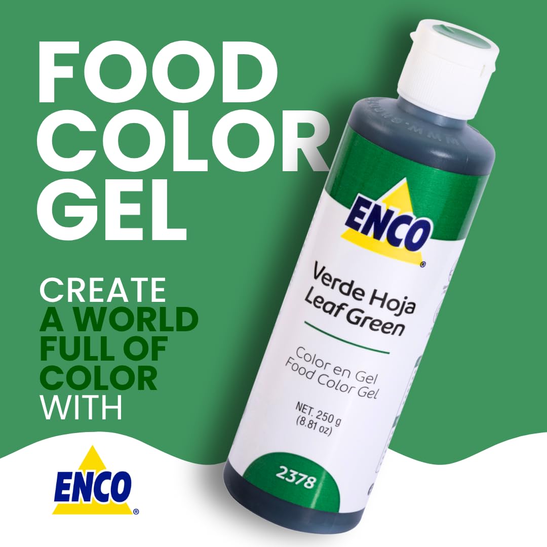 ENCO Leaf Green gel cap open for quick color access.