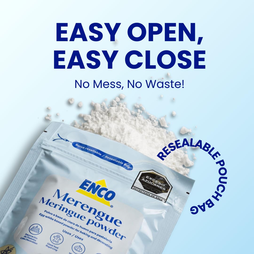 ENCO Meringue Powder Meringue Cookies showing smooth whipping and light texture