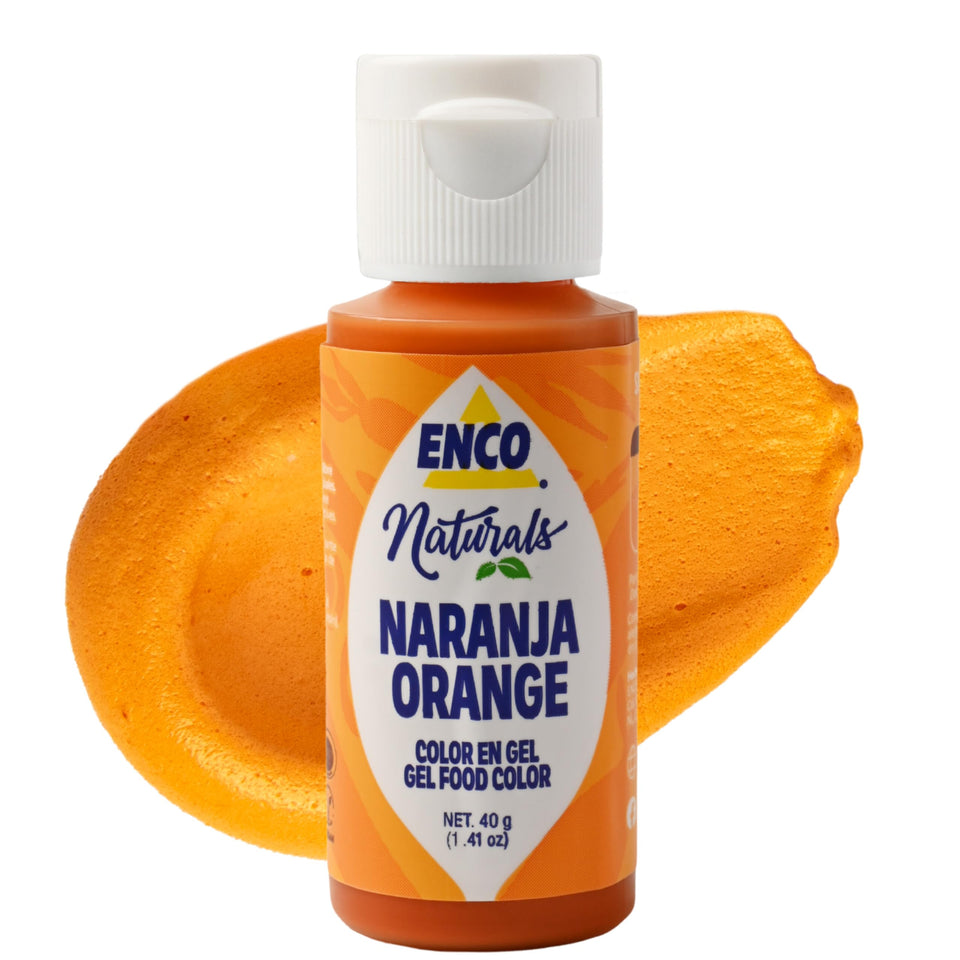 ENCO Orange coloring gel on icing delivers vibrant, even color