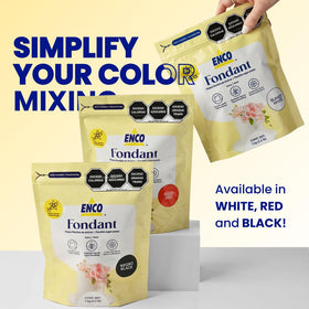 ENCO Premium White Fondant moisture resistance supports stable decorations.