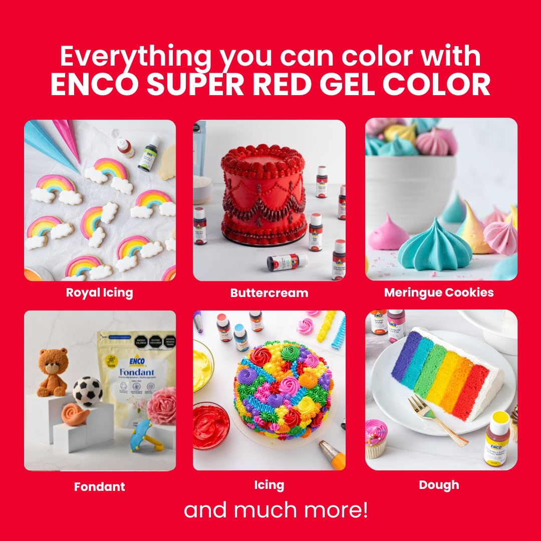 ENCO professional bakery use shown to emphasize reliable color results.