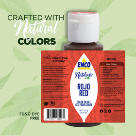 ENCO Red Gel fondant detail adds vivid red accents.