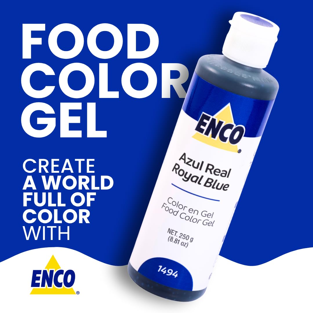 ENCO Royal Blue gel color cap close-up shows precise drop control
