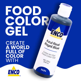 ENCO Royal Blue gel color cap close-up shows precise drop control