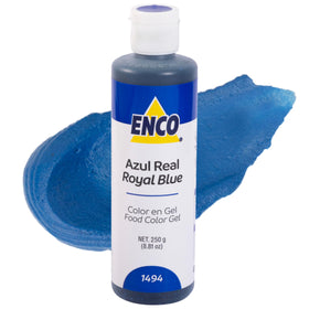 ENCO Royal Blue gel coloring bottle for vibrant frosting color