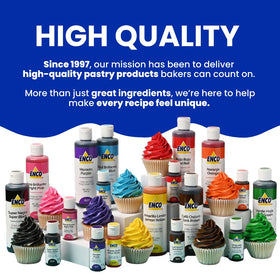 Royal icing tinted with ENCO Royal Blue gel color