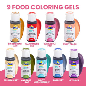 ENCO Yummy creamy ivory gel for smooth, consistent icing color.